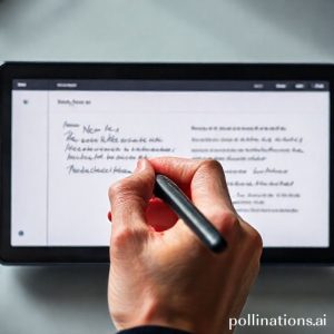 A close-up, dynamic shot of a hand using the S Pen on the inner screen of a Samsung Galaxy Z Fold7. The screen shows the Note Assist app, with handwritten notes being automatically converted to neat digital text and bullet points. The focus is on the precision and fluidity of the writing, highlighting the AI capabilities.