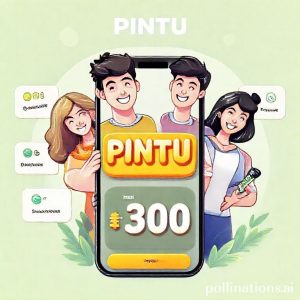 An illustration showcasing the various features of the PINTU app, like