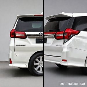 Perbandingan eksterior Toyota Voxy dan Toyota Innova Bekas dari sudut pandang depan